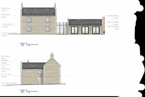 West and South Elevations, Rosedene, Thistleton