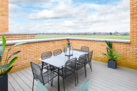 Outdoor Terrace with views of green open space