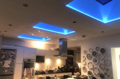 Kitchen Blue Lights