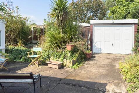 Rear garden and garage