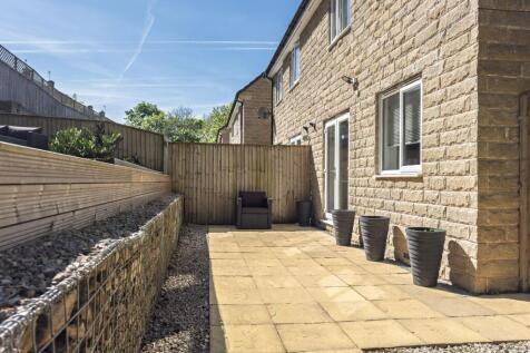 Rear patio seating area