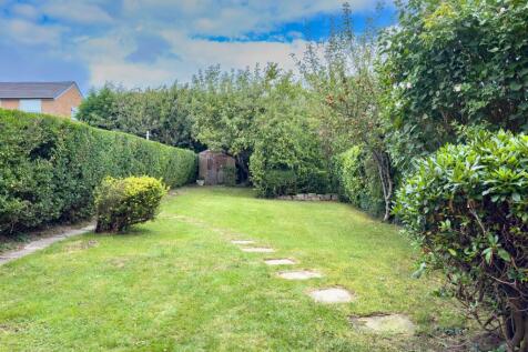 Lawned garden to the rear