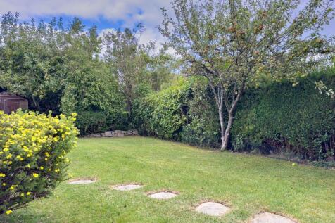 Lawned garden to the rear
