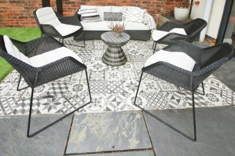 Garden seating area