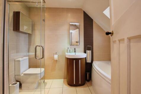 Contemporary Family Bathroom with Separate Shower