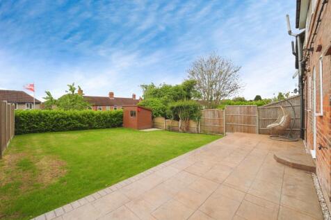 Large Rear Garden with New Patio and Large Lawn and Great Views