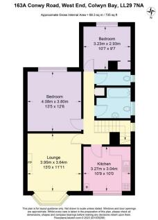 Floor Plan 163a Conwy Road, West End, Colwyn Bay, 