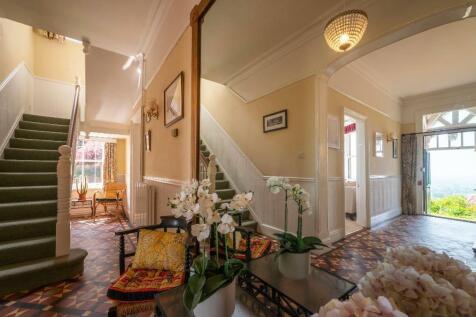 Period tiled hallway and views