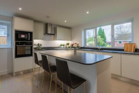 Contemporary kitchen and island