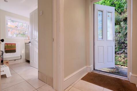Cloakroom and rear door to garden