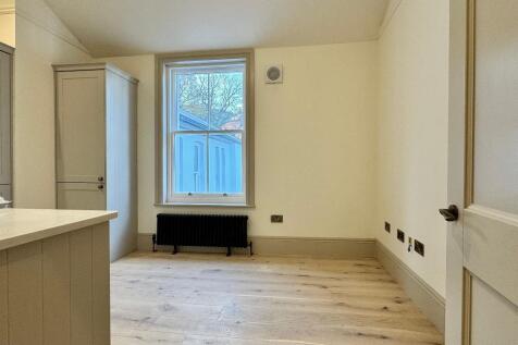 Kitchen/living area with garden views