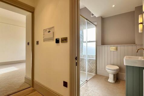 Hallway and shower room