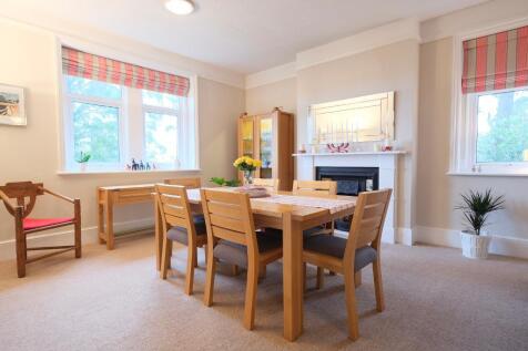 Dining room and fireplace