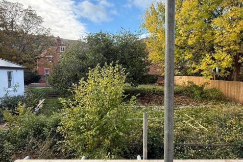 View of the hills and communal garden