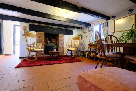 Dining room with log burner