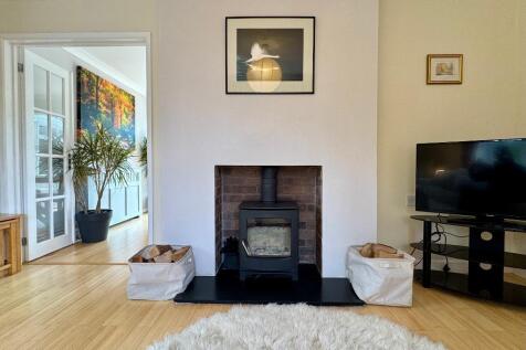 Cosy log burner and sitting room