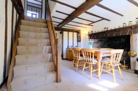 Dining room with inglenook fire place