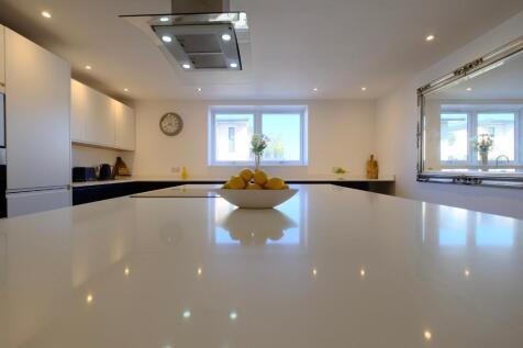 White granite worktops