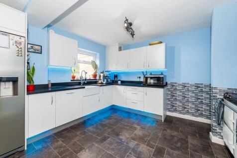 White kitchen with AGA