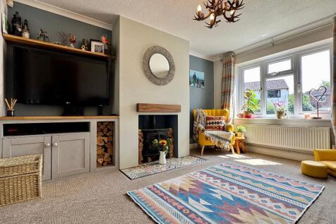 Sitting room with log burner