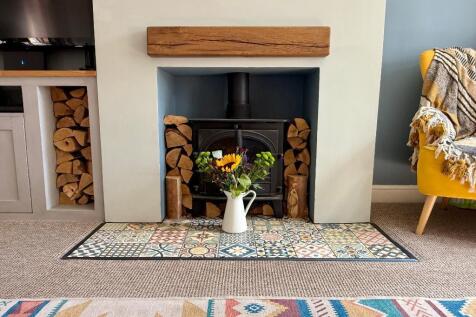 Cosy log burner for winter evenings