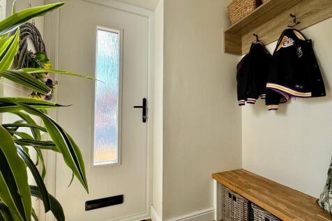 Front door and space for coats and shoes