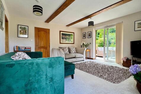 Elegant sitting room, doors to garden