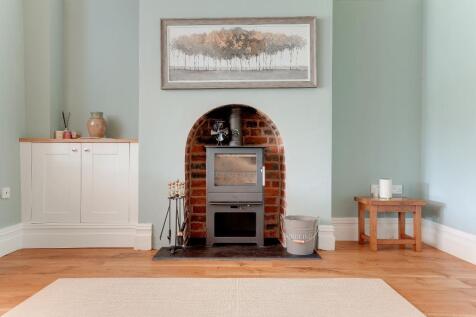 Log burner in family room