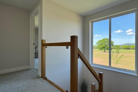 Landing with large picture window