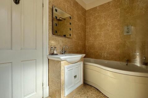 Bathroom with rainfall shower