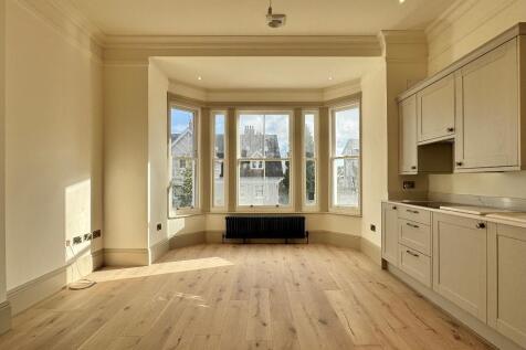 Kitchen/living area with garden views