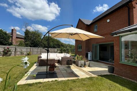 Sun filled patio area