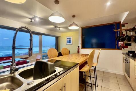 Spacious kitchen with stunning sea view