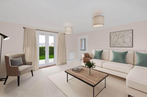 Double doors from the lounge to the garden