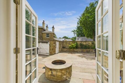 View from patio door to garden 