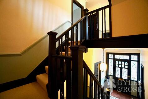 Stairs to first and second floor
