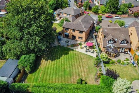 Outside Drone Shot Rear Garden