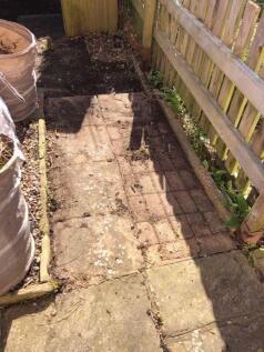Rear paving