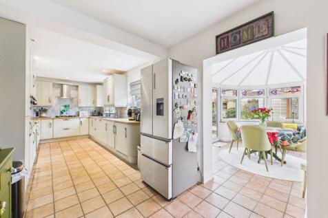 Kitchen through to conservatory