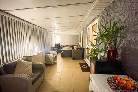 Conservatory in the evening.