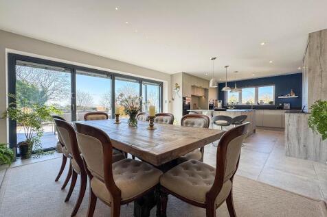 Dining area with bifold doors