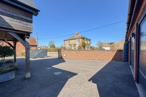 Parking, double garage and workshop