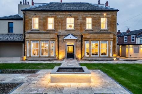 Front of house at twilight