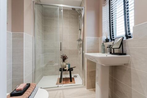 Interior view of the en suite in our 3 bed Ellerton home