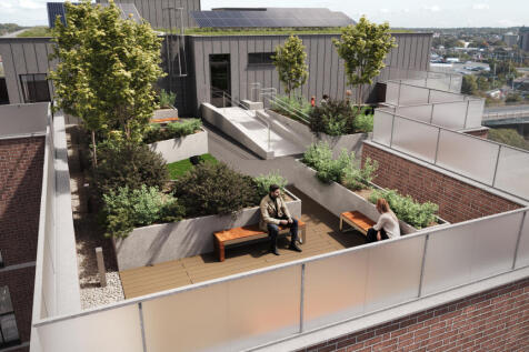 CGI The Link Apartments roof terrace
