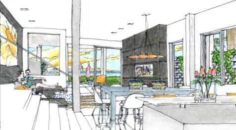 Lounge dining area