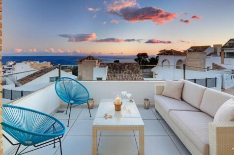 Terrace at night