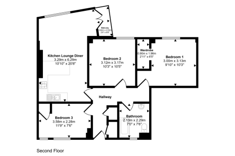 Flat 14, Albert Starr House, Haddonfield Estate, Bush Road, Surrey Quays, London SE8 5AS