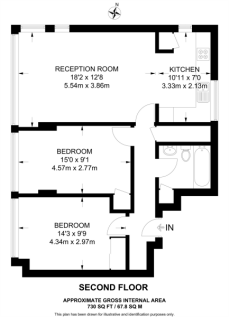 Flat 8 The Towers, Lower Mortlake Road, Richmond, Surrey, TW9 2JR