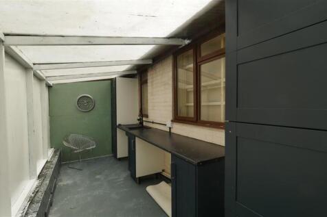 Lean-to storage area